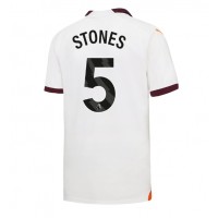 Camisa de Futebol Manchester City John Stones #5 Equipamento Secundário 2023-24 Manga Curta
